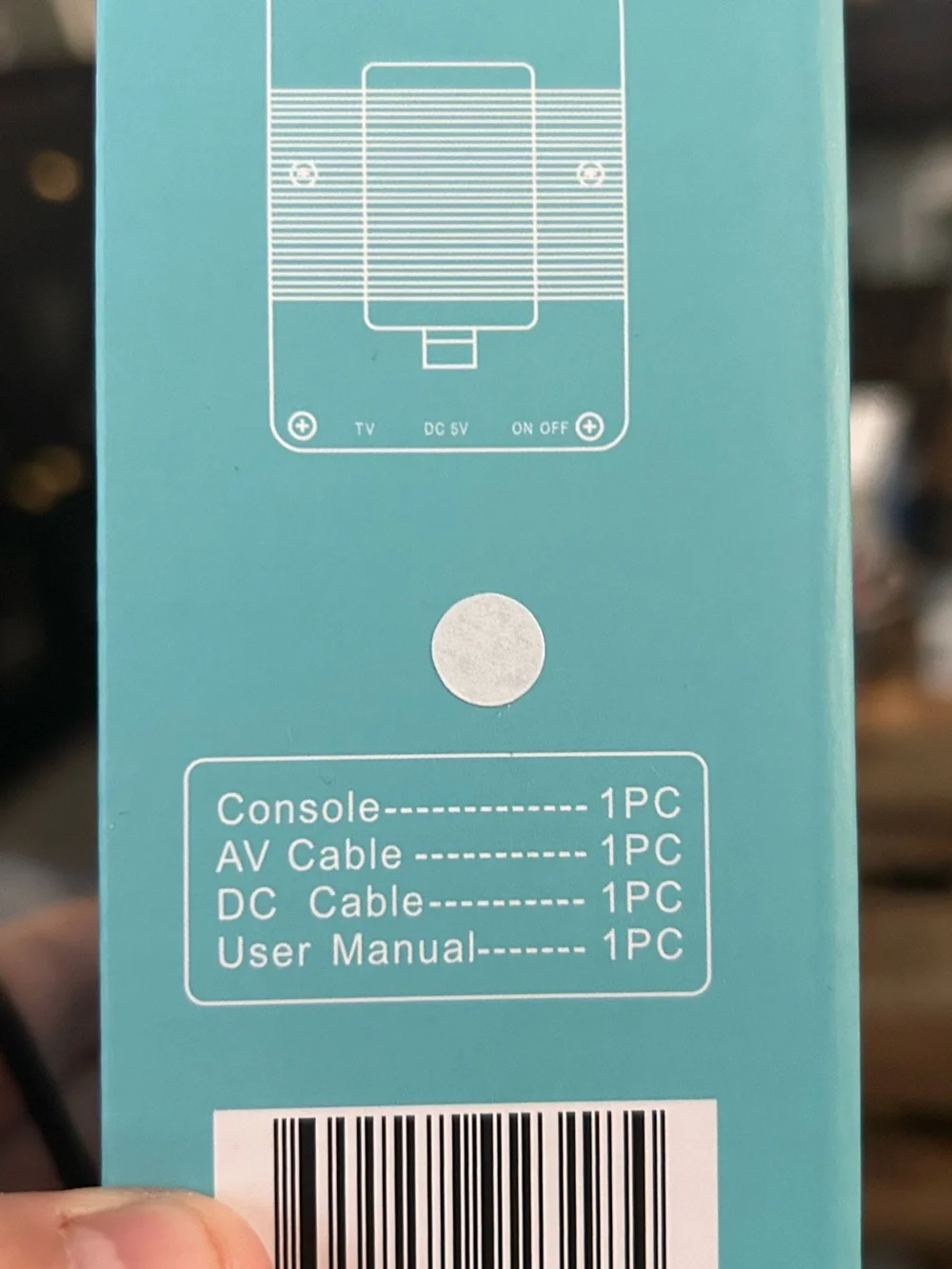 Portable Pink Retro Handheld Game Player with D-Pad Controls